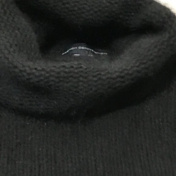 French Connection - Black Angora/Wool Blend Turtleneck - Size Small - Picture 3 of 10